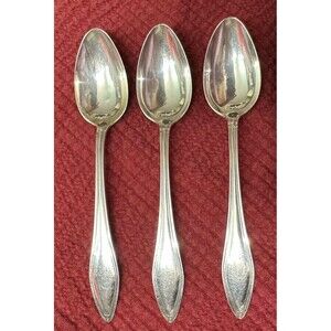 Antique Towle Mary Chilton .925 Sterling Silver Teaspoons Lot 3 Pat 1912 *READ*